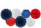 Fourth-4th of July-Imemorial Party-Decorations Lanterns - 14pcs (Navy-Blue Red-White)